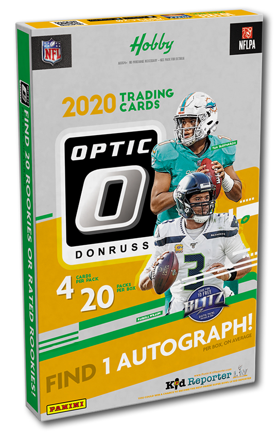 2020 Panini Donruss Optic Football Hobby Box |  