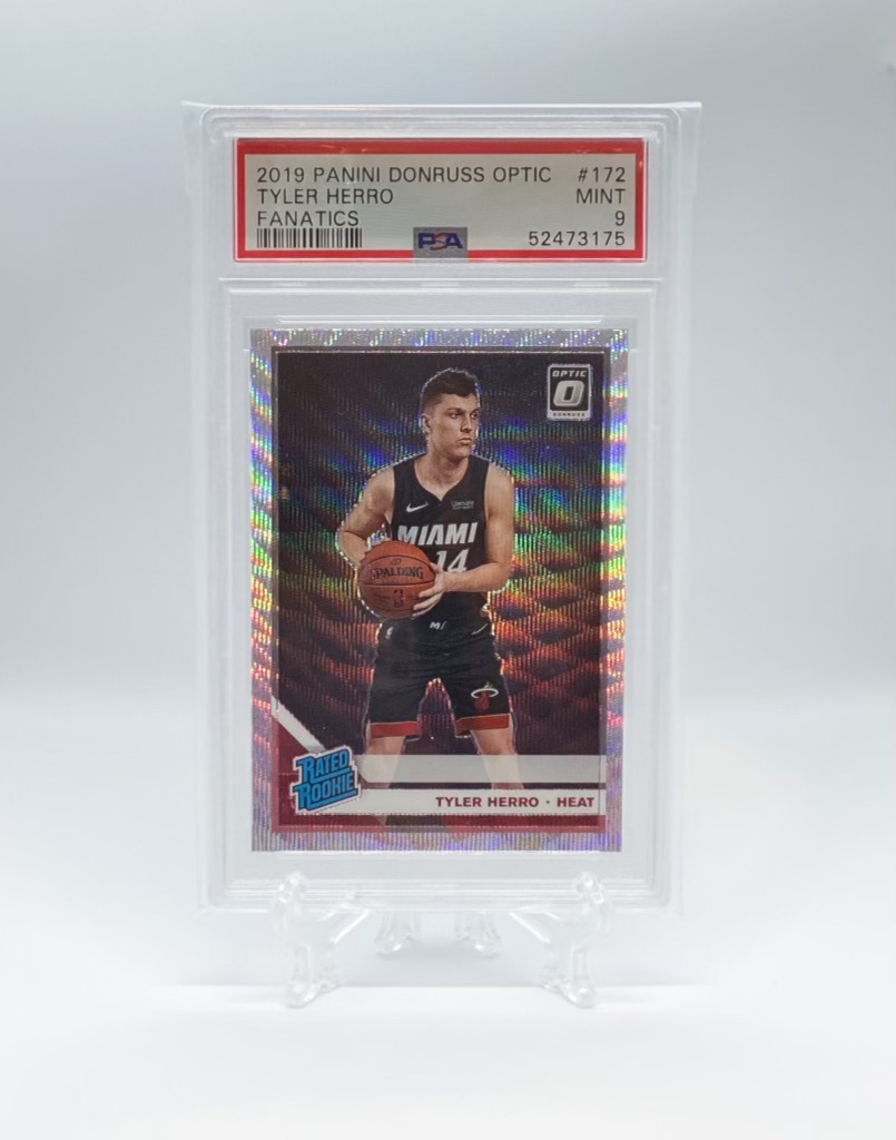 Tyler Herro – Donruss Optic Fanatics PSA 9 - Owls Collectibles - Trusted American Sports Cards & Toy Supplier Located In Delray Beach, Florida
