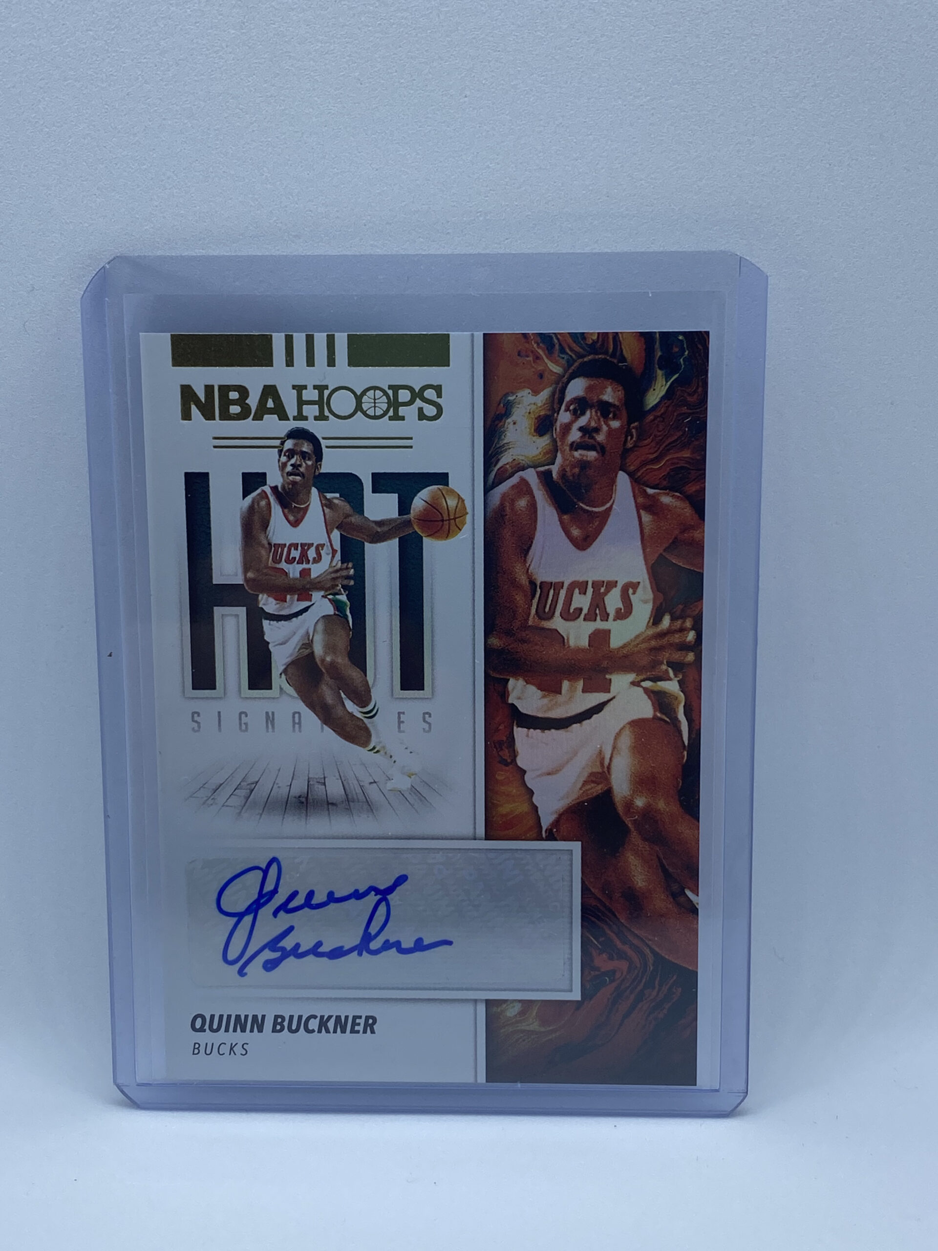 2019-20 NBA HOOPS HOT SIGNATURES MILWAUKEE BUCKS QUINN BUCKNER AUTOGRAPH CARD - Owls Collectibles - Trusted American Sports Cards & Toy Supplier Located In Delray Beach, Florida