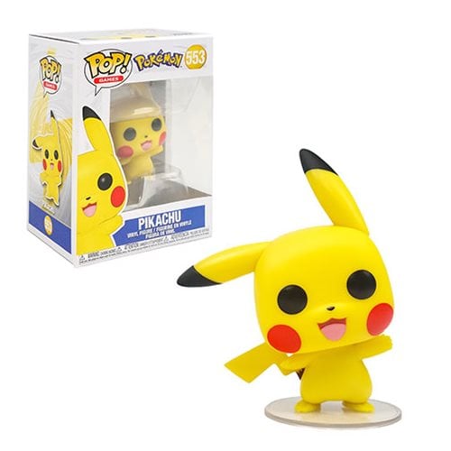 Pokemon Pikachu Waving Pop! Vinyl Figure #553 - Owls Collectibles - Trusted American Sports Cards & Toy Supplier Located In Delray Beach, Florida