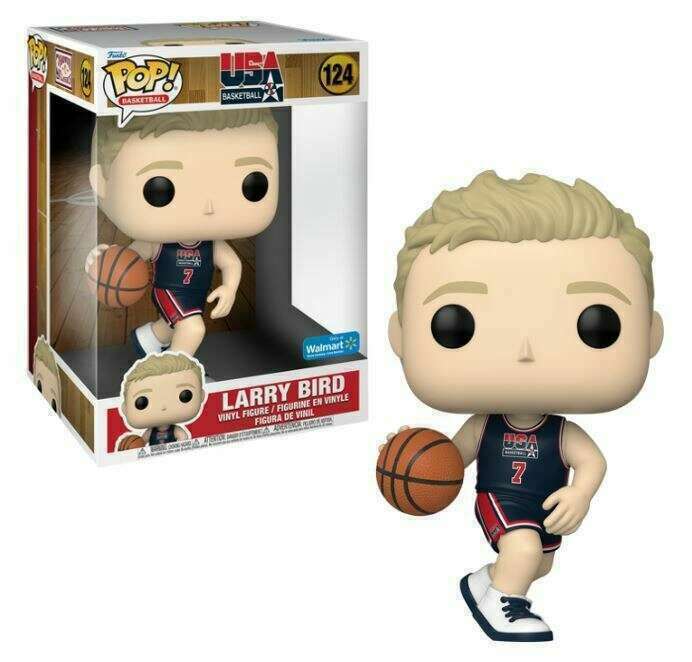 Funko Pop! 10″ Larry Bird (Team USA) (Navy Jersey) Walmart Exclusive - Owls Collectibles - Trusted American Sports Cards & Toy Supplier Located In Delray Beach, Florida