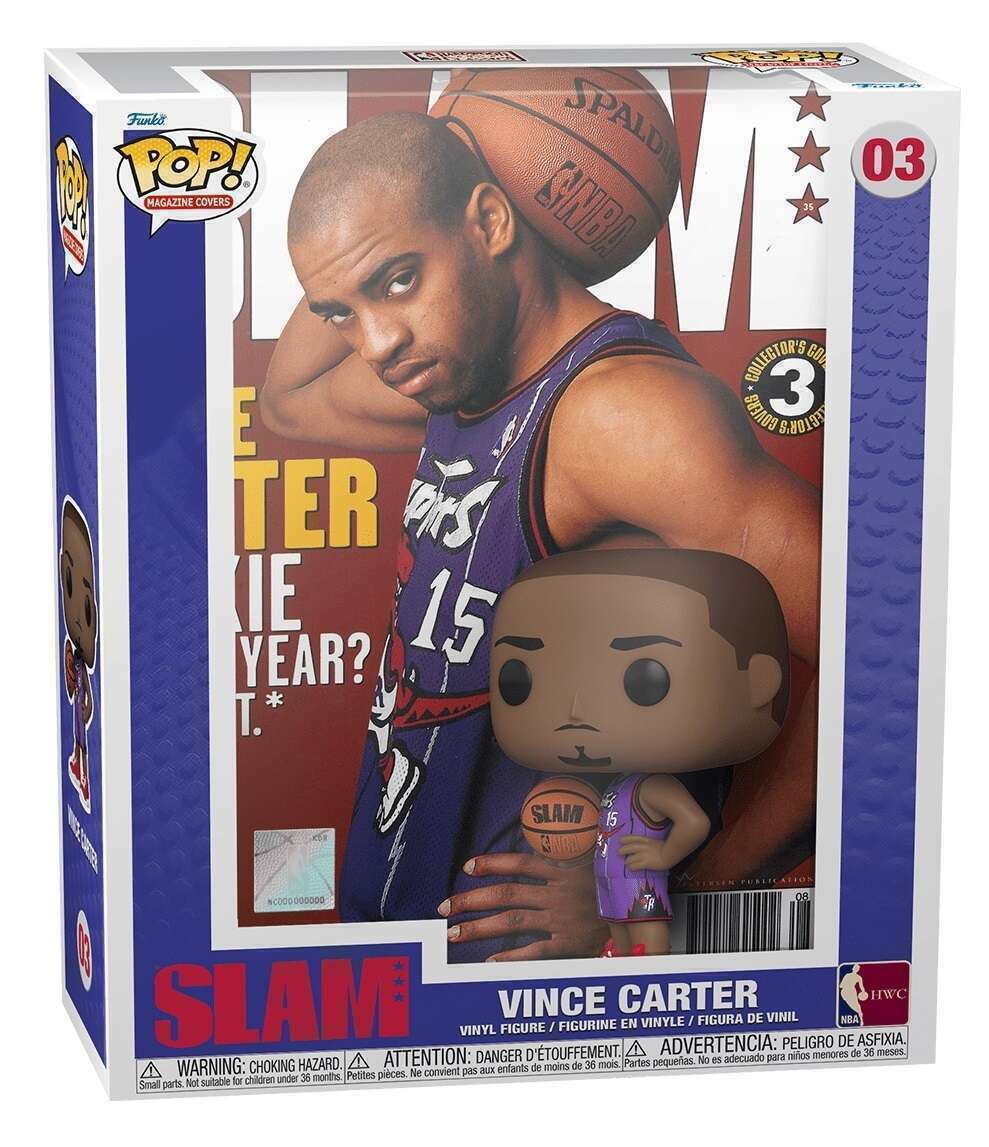 NBA SLAM Vince Carter Pop! Cover Figure with Case - Owls Collectibles - Trusted American Sports Cards & Toy Supplier Located In Delray Beach, Florida