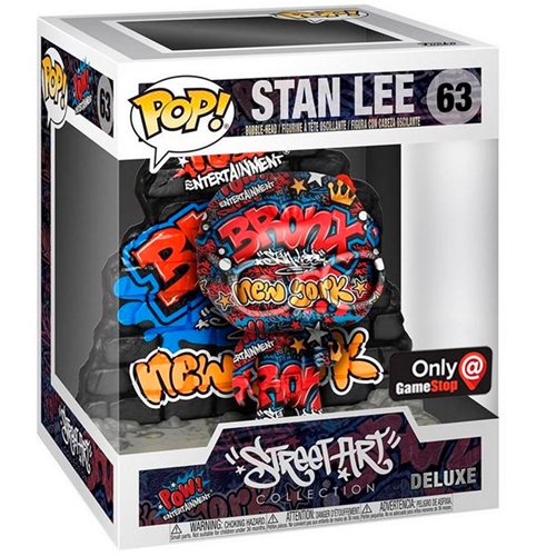Marvel Stan Lee Street Art Collection Graffiti Deluxe Pop! Vinyl Figure – Exclusive - Owls Collectibles - Trusted American Sports Cards & Toy Supplier Located In Delray Beach, Florida